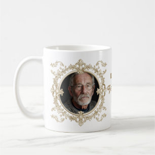 Aangepaste Foto Vaderdag Mok Elegant Lijst Gift