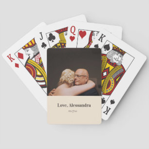 Aangepaste foto vaderdag pokerkaarten