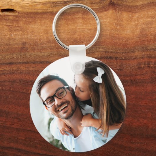Aangepaste foto vaderdag sleutelhanger (Voorkant)