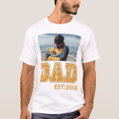 Aangepaste foto Vaderdag Sport Pap Basketball Pap T-shirt (Voorkant)