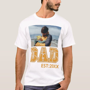 Aangepaste foto Vaderdag Sport Pap Basketball Pap T-shirt