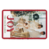 aangepaste foto vakantie JOY Kerstmis Home Decor Magneet (Horizontaal)