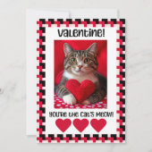 Aangepaste Foto Valentijn Kaart van The Cat (Voorkant)