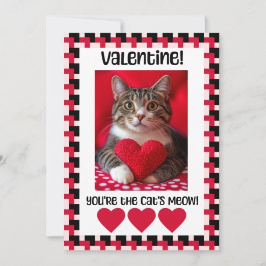 Aangepaste Foto Valentijn Kaart van The Cat (Voorkant)