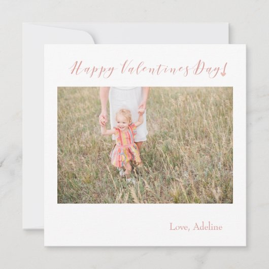 Aangepaste foto-Valentijnsdag Kaart (Voorkant)