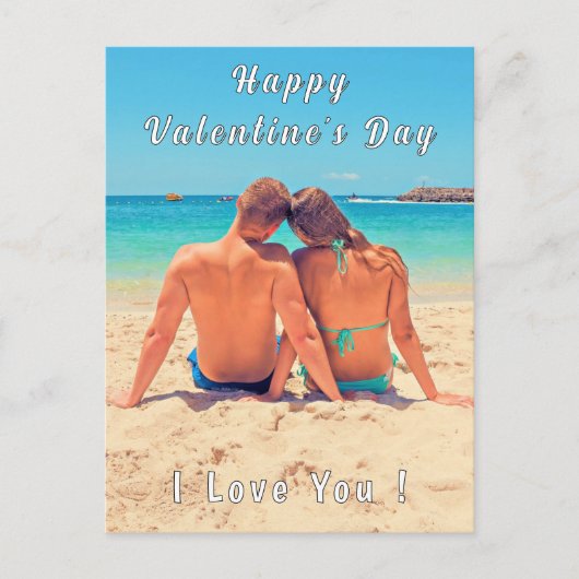 Aangepaste Foto Valentijnsdag Kaart Ontwerp uw eig (Voorkant)