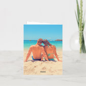 Aangepaste foto-Valentijnsdag Kaart Uw liefdesfoto (Achterkant)