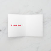 Aangepaste foto-Valentijnsdag Kaart Uw liefdesfoto (Binnen)