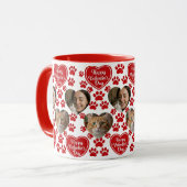 Aangepaste foto Valentijnsdag kattenliefhebber mok (Voorkant links)