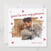 Aangepaste foto Valentijnsdag Wenskaart (Voorkant)