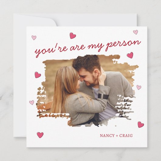 Aangepaste foto Valentijnsdag Wenskaart (Voorkant)