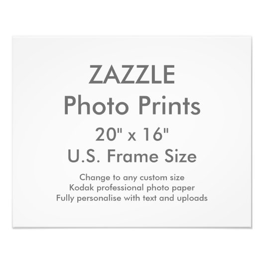 Aangepaste foto van 20 x 16 inch drukt het Amerika Afdruk (Voorkant)