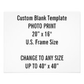 Aangepaste foto van 20 x 16 inch drukt het Amerika Afdruk (Voorkant)