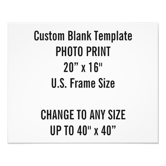 Aangepaste foto van 20 x 16 inch drukt het Amerika Afdruk (Voorkant)