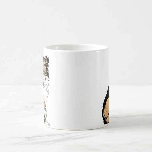 Aangepaste foto van 2 pagina's koffiemok (Center)