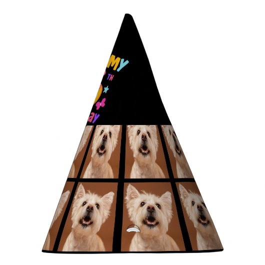 Aangepaste foto van 6-jarige verjaardagsfeestdag P Feesthoedjes (Rechts)