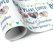 Aangepaste foto van 80 jaar bewaard cadeaupapier (Rol Hoek)