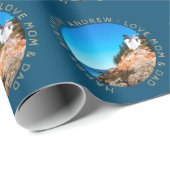 Aangepaste foto van Acadia National Park Lighthous Cadeaupapier (Rol Hoek)