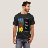 Aangepaste foto van Amazigh vlag | Creëer Uw eigen T-shirt (Voorkant volledig)