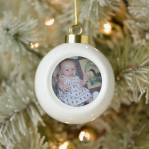 Aangepaste foto van Baby Keramische Bal Ornament