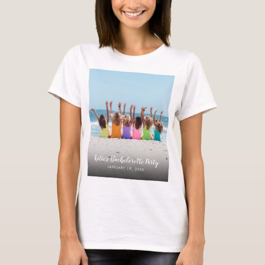 Aangepaste foto van Bachelorette Party T-shirt (Voorkant)