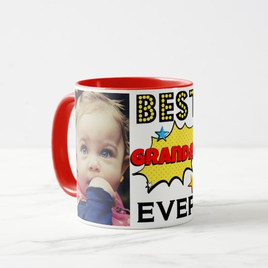 Aangepaste foto van beste Grandad Ever Mok (Voorkant links)