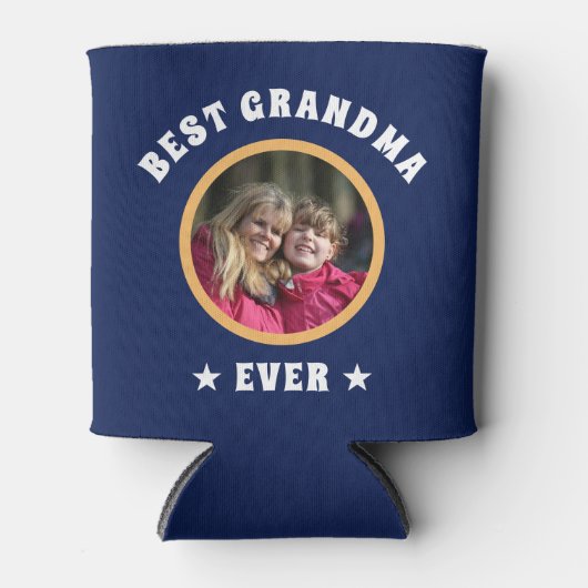 Aangepaste foto van beste grootmoeder ooit blikjeskoeler (Voorkant)