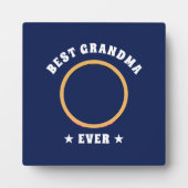 Aangepaste foto van beste grootmoeder ooit fotoplaat (Voorkant)