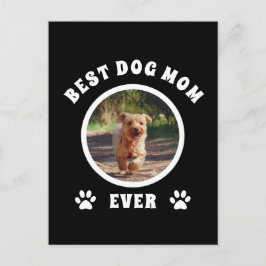 Aangepaste foto van beste hond Mam ooit Briefkaart