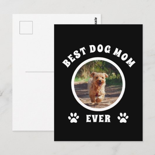 Aangepaste foto van beste hond Mam ooit Briefkaart (Voorkant / Achterkant)