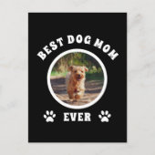 Aangepaste foto van beste hond Mam ooit Briefkaart (Voorkant)