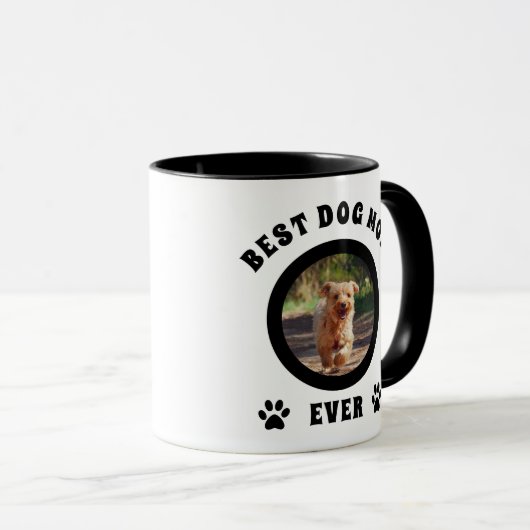 Aangepaste foto van beste hond Mam ooit Mok (Voorkant rechts)