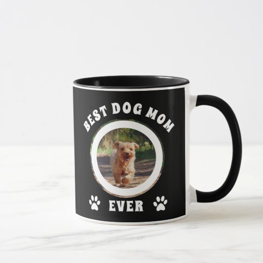 Aangepaste foto van beste hond Mam ooit Mok (Rechts)