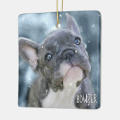 Aangepaste foto van beste hond of Afbeelding voor  Keramisch Ornament (Links)