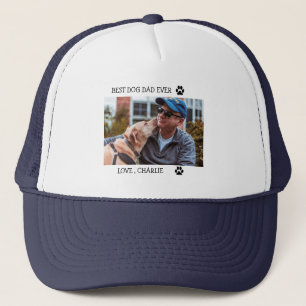 Aangepaste foto van beste hond pap ooit Vaderdag Trucker Pet