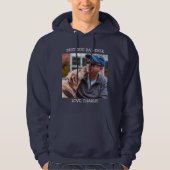 Aangepaste foto van beste hond vader ooit Vaderdag Hoodie (Voorkant)