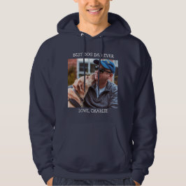Aangepaste foto van beste hond vader ooit Vaderdag Hoodie
