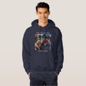 Aangepaste foto van beste hond vader ooit Vaderdag Hoodie (Voorkant volledig)