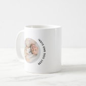 Aangepaste foto van beste hond vader ooit Vaderdag Koffiemok (Voorkant links)