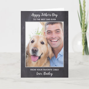 Aangepaste foto van beste hond Vaderdag Pet Feestdagen Kaart