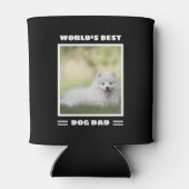 Aangepaste foto van beste hond van de wereld Aange Blikjeskoeler (Achterkant)