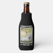 Aangepaste foto van beste hond van de wereld Aange Flesjeskoeler (Fles Voorkant)