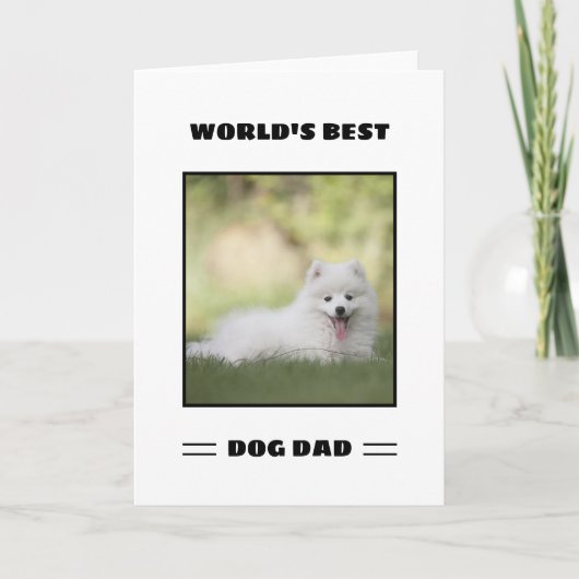 Aangepaste foto van beste hond van de wereld Aange Kaart (Voorkant)