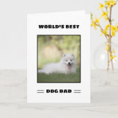 Aangepaste foto van beste hond van de wereld Aange Kaart (Gele Bloem)