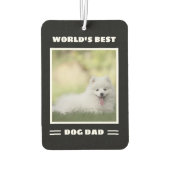 Aangepaste foto van beste hond van de wereld Aange Luchtverfrisser (Achterkant)