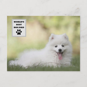 Aangepaste foto van beste hond van de wereld feestdagenkaart