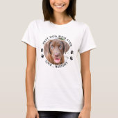 Aangepaste foto van beste hond van mam ooit t-shirt (Voorkant)