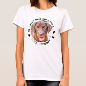 Aangepaste foto van beste hond van mam ooit t-shirt