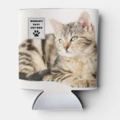 Aangepaste foto van beste kattevader ter wereld blikjeskoeler (Voorkant)