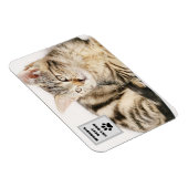 Aangepaste foto van beste kattevader ter wereld magneet (Rechterzijde)